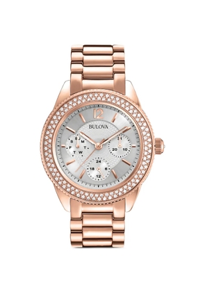 Bulova Swarovski crystal 38mm watch - Grey