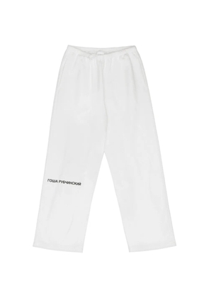 Gosha Rubchinskiy logo-print track pants - White