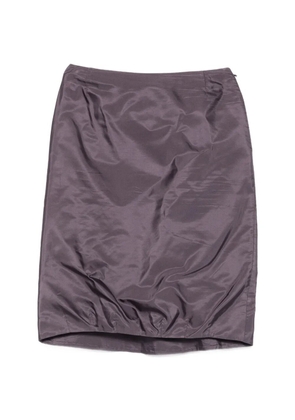 Prada Pre-Owned 2000s ruched-detail skirt - Purple