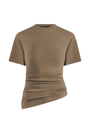 Manière De Voir Pauline asymmetric-hem T-shirt - Green