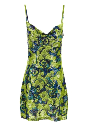 Versace Jeans Couture sequinned mini dress - Green