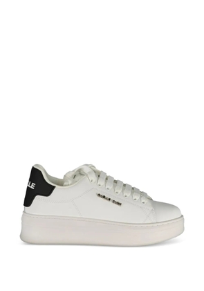 Gaelle Paris lace-up platform sneakers - White