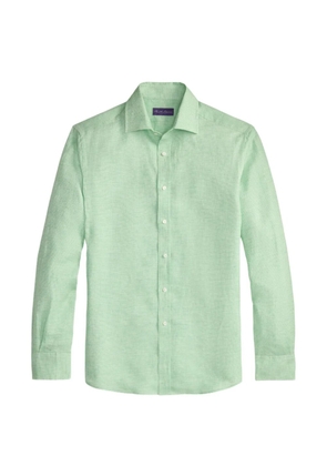 Ralph Lauren Purple Label check-pattern long-sleeve shirt - Green