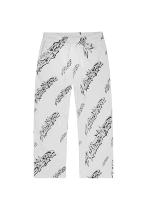 HELLSTAR graffiti-print track pants - White