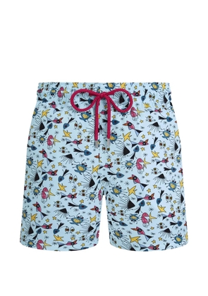 Vilebrequin patterned swim shorts - Blue