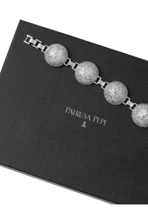 Patrizia Pepe crystal-embellished Fly necklace - Silver