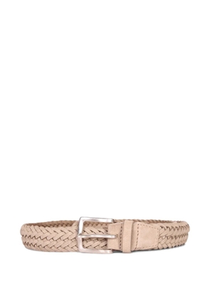 Orciani braided suede belt - Neutrals