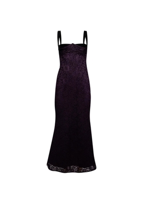 Florence & Fortitude Channing lace-overlay maxi dress - Purple