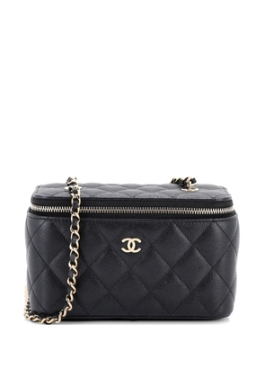 CHANEL Pre-Owned Classic Vanity Case with Chain Quilted Caviar Small crossbody bag - Black