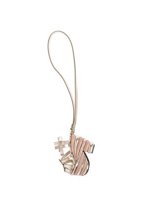 Ferragamo metallic-effect shoe charm - Neutrals