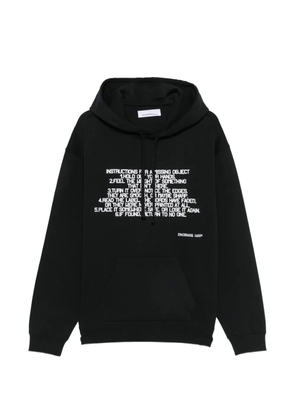 Peacemaker Oamc slogan-print hoodie - Black