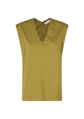 Tela Sami V-neck sleeveless top - Green