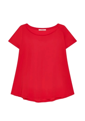 MALIPARMI boat-neck A-line T-shirt - Red