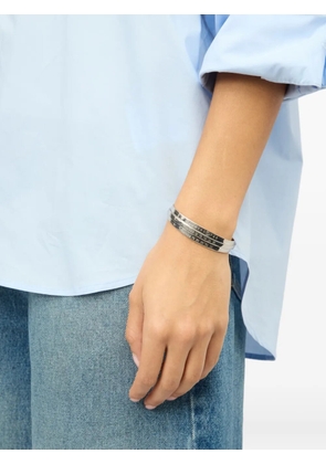 MM6 Maison Margiela numbered cuff bracelet - Silver