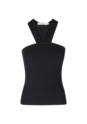 Tela ribbed-knit halterneck top - Black
