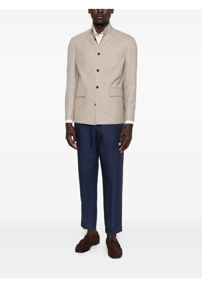 Greyed Leon buttoned overshirt - Neutrals