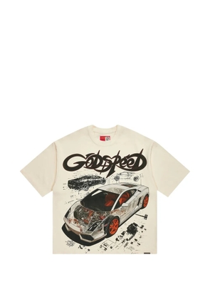 GODSPEED graphic-print T-shirt - Neutrals