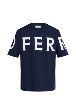 Ferragamo logo-print T-shirt - Blue