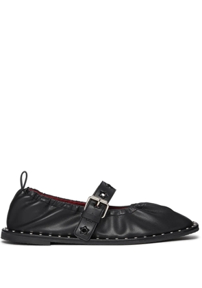 Stella McCartney Falabella studded ballerina shoes - Black