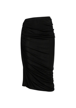 Rick Owens Lilies Edfu gathered midi skirt - Black