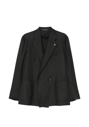 Tagliatore double-breasted peaked-lapels jacket - Black