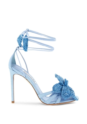 Aquazzura Calypso flower-detail sandals - Blue
