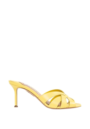 Aquazzura Copacabana knotted leather sandals - Yellow