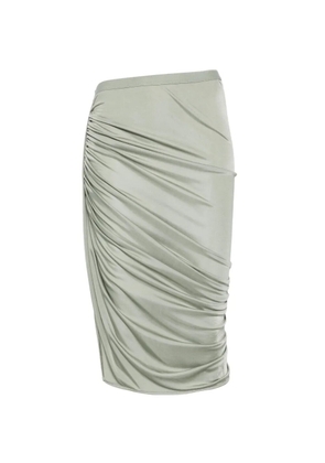 Rick Owens Lilies draped midi skirt - Green