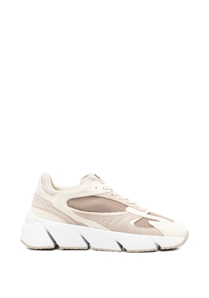 Cesare Paciotti mesh-panelled leather sneakers - Neutrals