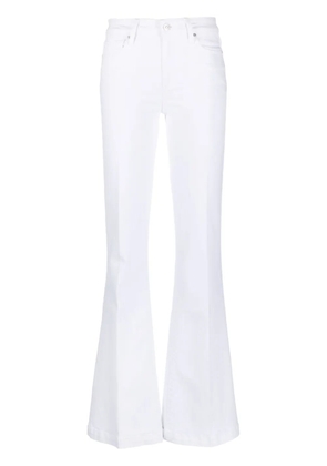 PAIGE mid-rise flared jeans - White