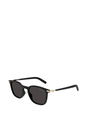 Montblanc round-frame sunglasses - Black
