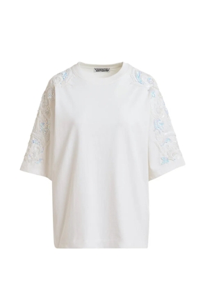 Essentiel Antwerp sequin-embellished bead-embellished T-shirt - White