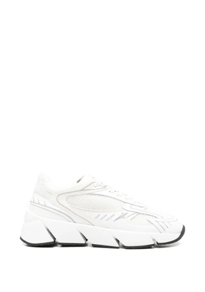 Cesare Paciotti panelled leather sneakers - White