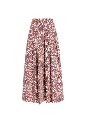 Proenza Schouler White Label Nessa zebra-print maxi skirt - Neutrals