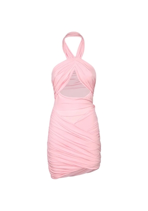 Amen draped-design mini dress - Pink