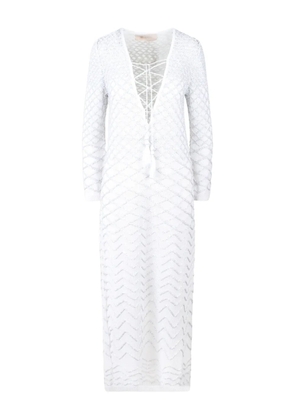 Circus Hotel sequinned dress - White