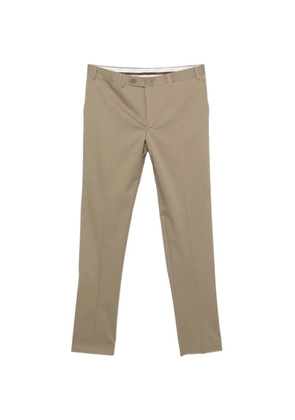 Canali pressed-crease straight-leg trousers - Neutrals