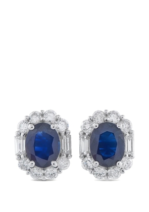 LB Exclusive sapphire and diamond earrings - Silver