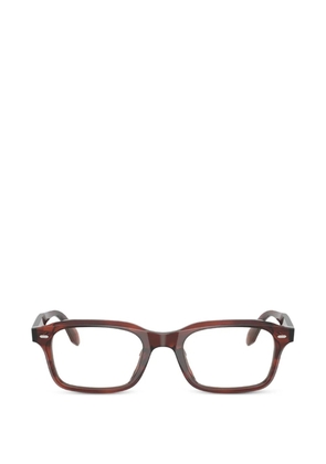 Oliver Peoples N.10 rectangle-frame glasses - Brown