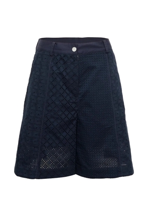 3.1 Phillip Lim broderie-anglaise bermuda shorts - Blue