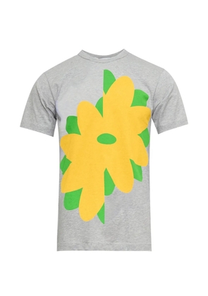 Comme Des Garçons Shirt floral-print T-shirt - Grey