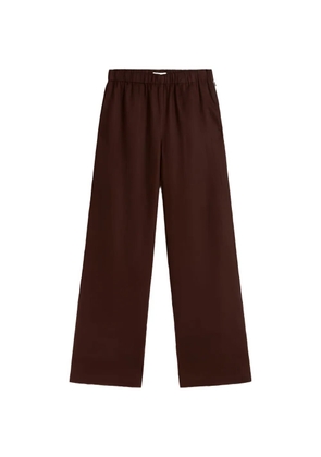 Ecoalf wide-leg elasticated-waistband trousers - Brown