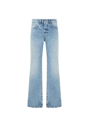 ICON DENIM Iris faded-effect wide-leg jeans - Blue