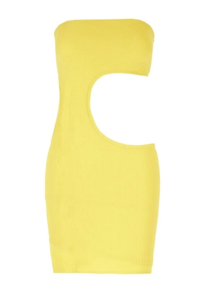 Frankies Bikinis cut-out mini dress - Yellow