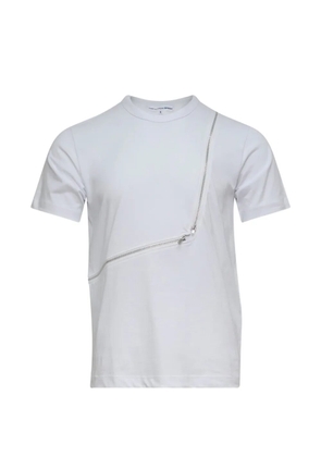 Comme Des Garçons Shirt zip-detail T-shirt - White