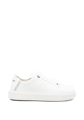 Alexander Smith London pebbled-leather sneakers - White