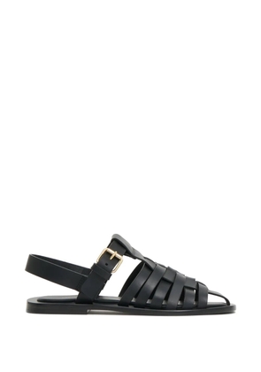 Mansur Gavriel Netta caged leather sandals - Black