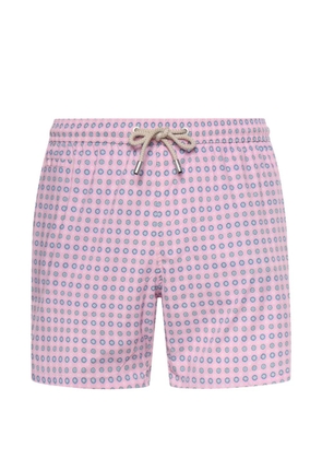MC2 Saint Barth geometric-print drawstring swim shorts - Pink