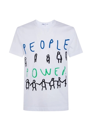 Comme Des Garçons Shirt graphic-print T-shirt - White