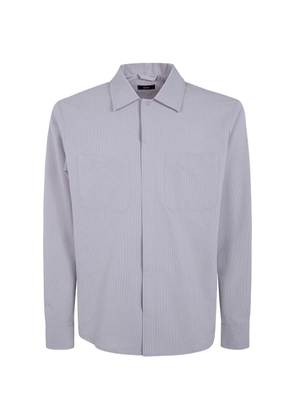 Herno seersucker-textured shirt jacket - Grey